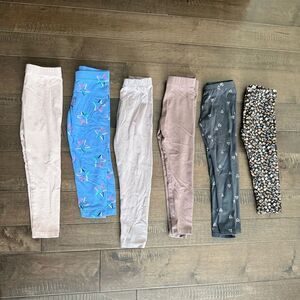 Kids Colorful Leggings Set 4T Lot Bundle Cat & Jack Pants Girls